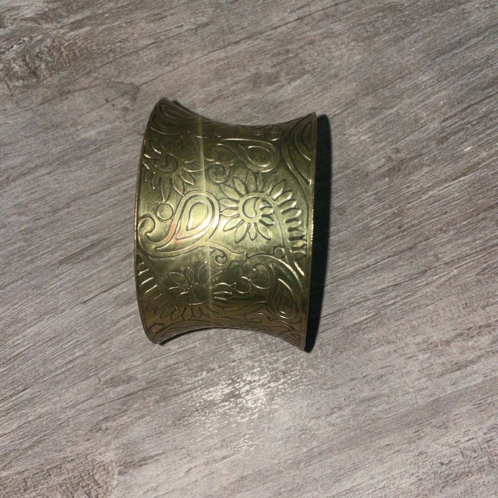 Vintage gold plated cuff bracelet
